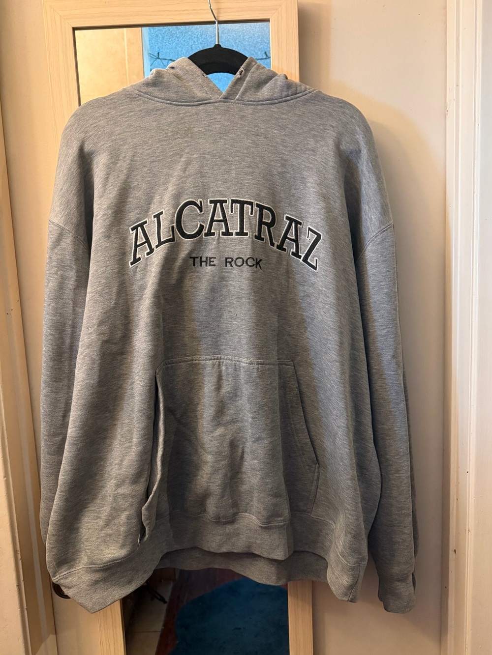 Alcatraz The Rock Gray Hooded Men's Sweatshirt